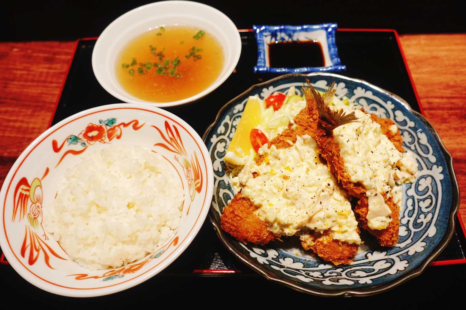 アジフライ定食